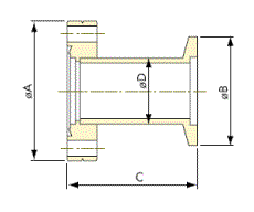 Vacuum component reduction CF/ KF