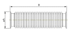 Vacuum component KF Metal hoses