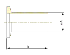 Vacuum component  KF Hose adaptor