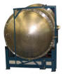 Large cylindrical horizontal vacuum chambers