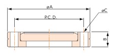 Blanking flange, rotatable CF-R