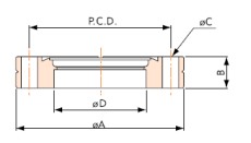 Welding flange, fixed CF-F