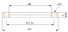 vacuum component ISO rotatable bolt ring