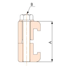 Vacuum components ISO double clamp