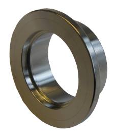 KF Vacuum component weld flange short