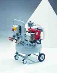 Mobile vacuum pumping unit for laboratories