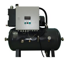 Central vacuum system with buffer tank. Click for bigger picture.