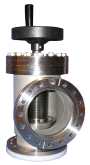 Manual angle valves with bonnet seal of metal   NW16CF-NW100CF.