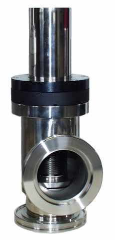 Pneumatic ISO stainless steel vacuum valve. Click for bigger picture in new window.