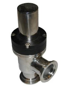 Pneumatic angle valve with O-ring bonnet seal NW25KF. Click for bigger picture in new window.