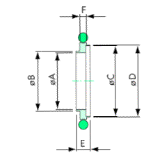 Vakuum komponent centrerring, adapterande, KF ritning