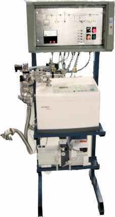 Halvautomatisk utrustning för täthetsprovning och läcksökning av AC komponenter med heliumläcksökare ASM142.