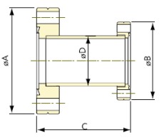 Reduktion CF-F/CF-F, ritning