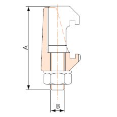 Vakuum komponent ISO spännklo dubbel rostfri, ritning
